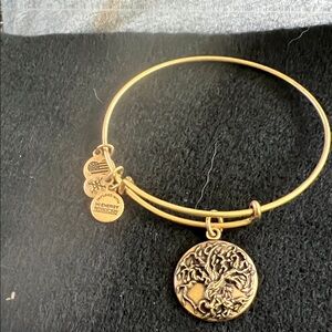 Alex and Ani Tree of Life charm bracelet, gold tone, 2016